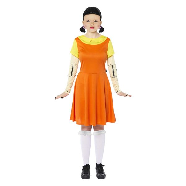 Adult Squid Game Doll Costume on Sale