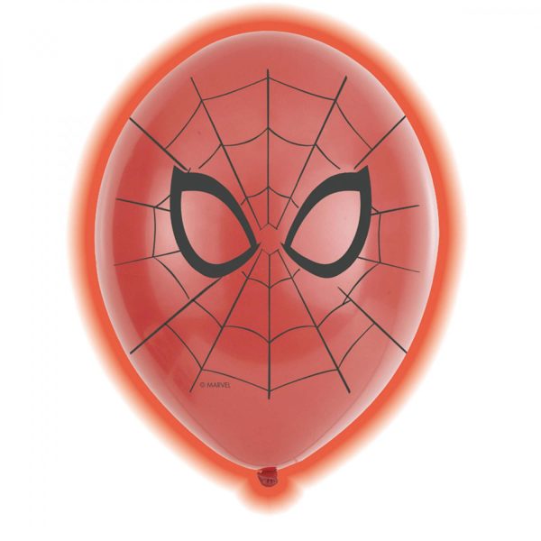 Spider-Man  LED Latex Balloons 11in, 5pcs For Cheap