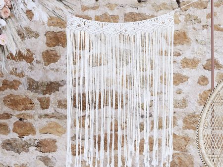 A Touch Of Pampas Macrame Wall Hanging Backdrop Cream Online Hot Sale