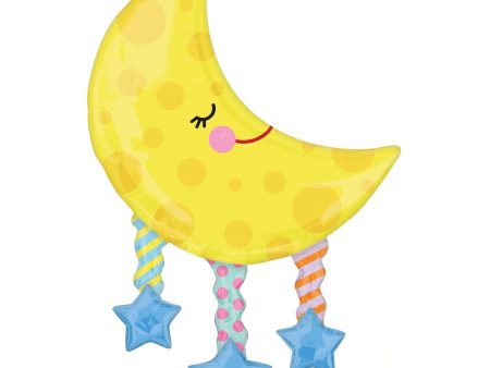 Moon and Stars SuperShape Balloon 63x96cm For Discount