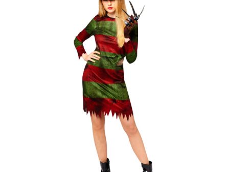 Adult Freddy Kruger Ladies Costume Sale