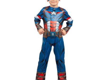 Child Captain America Classic Costume Online Hot Sale