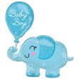 Baby Boy Elephant SuperShape Foil Balloon 73x78cm For Discount