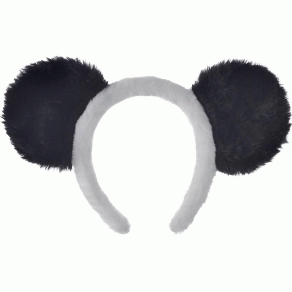 Panda Furry Ears Headband Online now