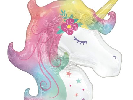 Enchanted Unicorn SuperShape Foil Balloon 83x73cm Online Sale