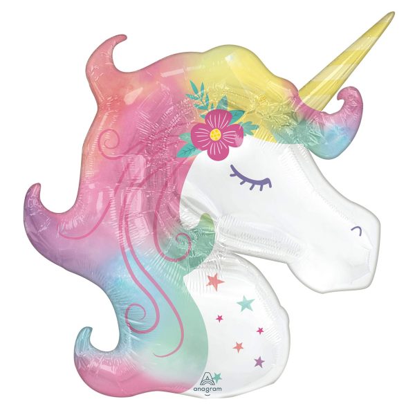 Enchanted Unicorn SuperShape Foil Balloon 83x73cm Online Sale