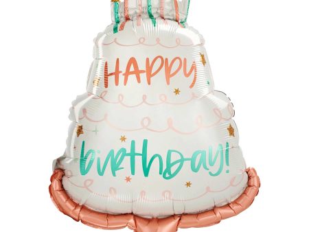 Happy Cake Day SuperShape Balloon 53x71cm For Discount