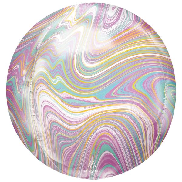 Pastel  Marblez Orbz Balloon 60x88cm For Discount